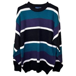 VTG AMERICAN WEEKEND Striped Knitted Sweater